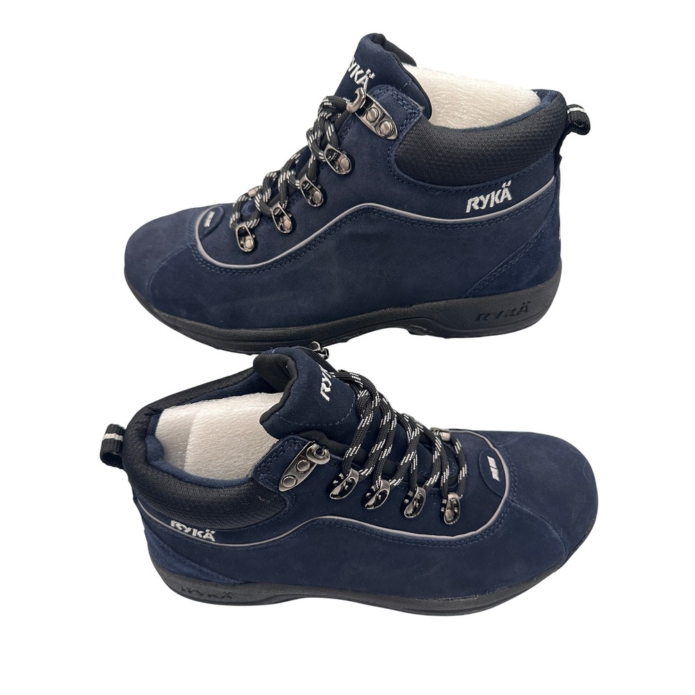Ryka Terrain Hiking Boots Women's 9 Navy Suede K28002W Nitracel NWOB Gorpcore